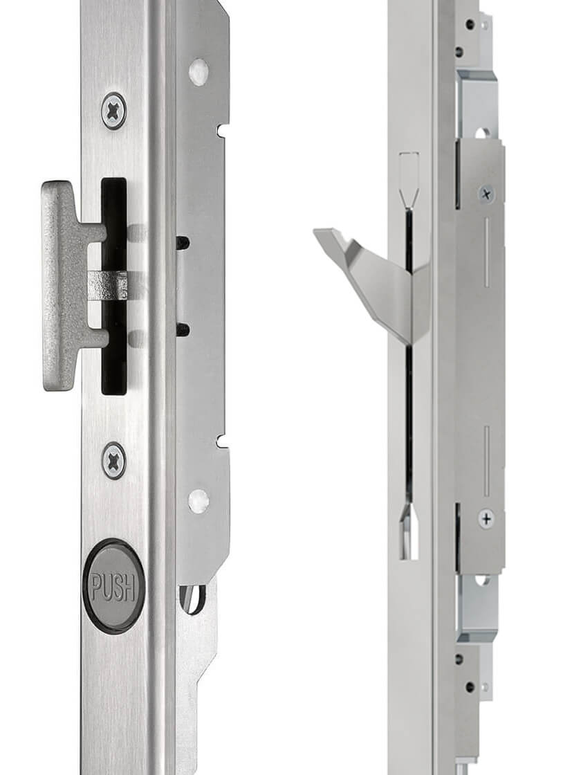 Acquista PDTO 2 maniglie per porte d'ingresso di sicurezza domestica in  stile europeo antico, set di serrature a doppia chiusura con 3 chiavi per  porte e porte in legno